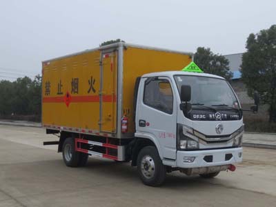 国六东风多利卡4.1米蓝牌易燃气体厢式运输车